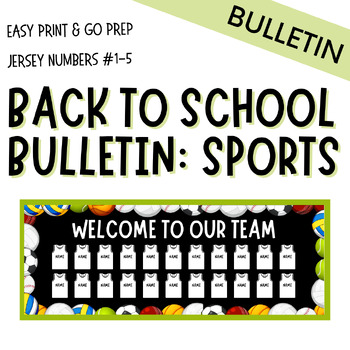 Bulletin Board Sports - Welcome Back to School by hellomissritter