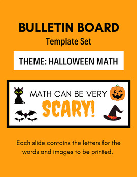 Preview of Bulletin Board Template Set - Halloween Decor