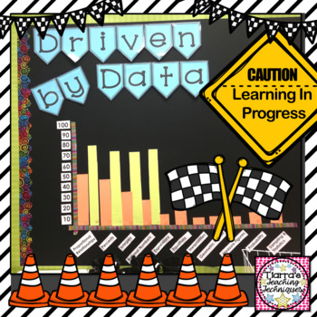 Preview of Bulletin Board Ideas for Data Wall Traffic Race Car Theme