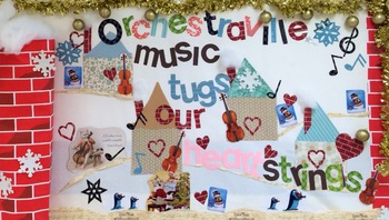 Preview of Bulletin Board idea for Orchestra - Orchestraville