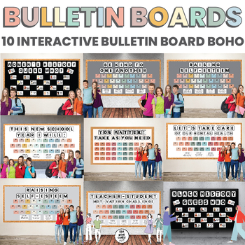 Preview of Bulletin Boards | Interactive | BOHO | Year Round