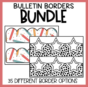 Preview of Printable Bulletin Board Border | Retro Bulletin Borders