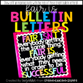 Bulletin Letters: Fair Is