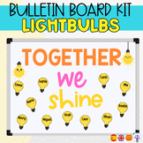 Bulletin board kit - door decor- lightbulb- In English and