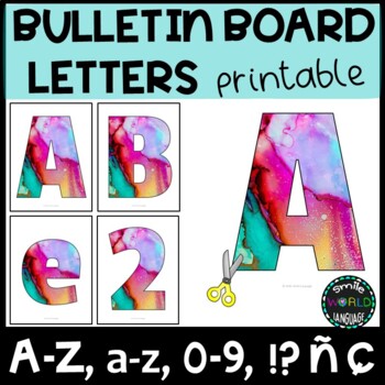 Bulletin Board Letters, A-Z, a-z, and 0-9