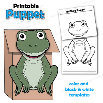 Frog Paper Bag Puppet Craft  YouTube