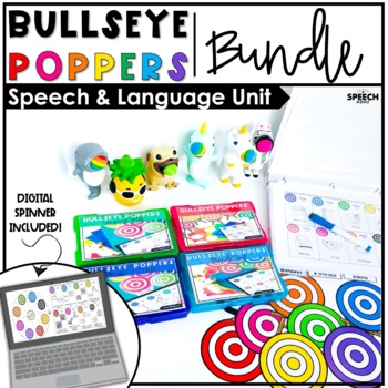 Preview of Bullseye Ball Popper BUNDLE - Speech Therapy Activities