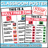 Bully Free Zone Classroom Poster | Editable in PowerPoint