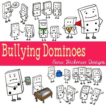 Preview of Bully Issues and Dominoes Clipart