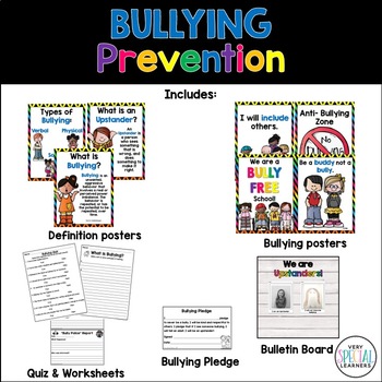 Bullying Prevention: Posters and Worksheets by Very Special Learners