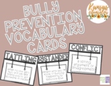 Second Step Bully Prevention Vocabulary Cards