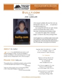 Bully.com (Joe Lawlor) Novel Discussion Guide