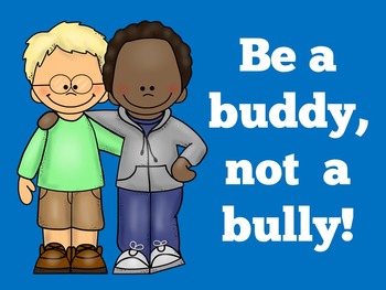 Bully Anti Bullying Kindness Posters Kindergarten 1st 2nd 3rd 4th 5th Grade