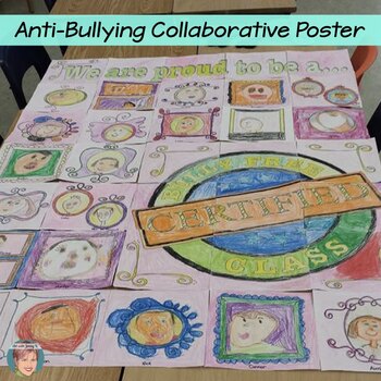Preview of Anti-Bullying Collaborative Poster | Fun Kindness Activity!