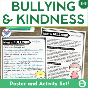 Preview of Bullying Activities Role Plays and Poster Set