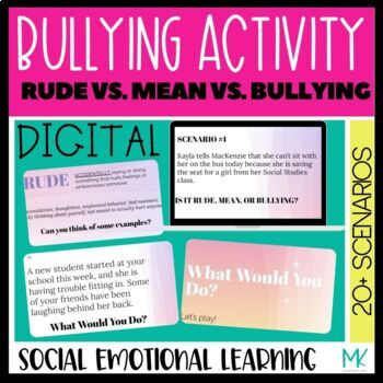 Preview of Bullying Activity Week of Respect Digital SEL