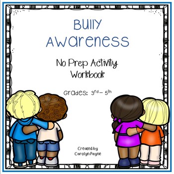 Preview of Bullying Awareness Workbook – Upper Elementary Print and Digital