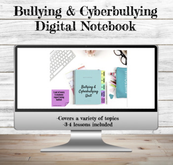 Preview of Bullying & Cyberbullying Digital Notebook | Webquest | Google Apps