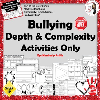 Preview of Bullying Depth and Complexity Activities Only