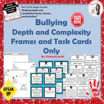 Preview of Bullying Depth and Complexity Frames & Task Cards Only