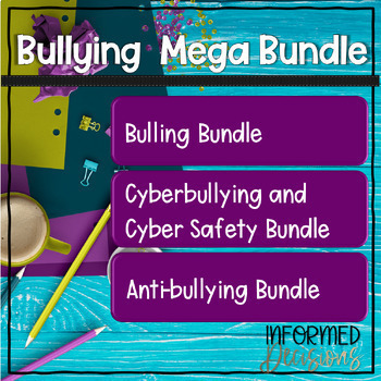 Preview of Bullying Mega Bundle - Antibullying and Cyberbullying for High and Middle School