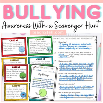 Preview of Bullying Prevention Anti Bullying Activities