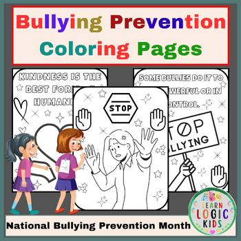 Bullying Prevention Coloring Pages | National Bullying Prevention Month