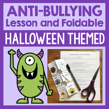 Preview of Bullying Prevention Lesson and Activity For Halloween Anti-Bullying Lessons
