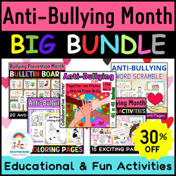 Preview of Bullying Prevention Month BUNDLE | National Anti-Bullying Activities Pack