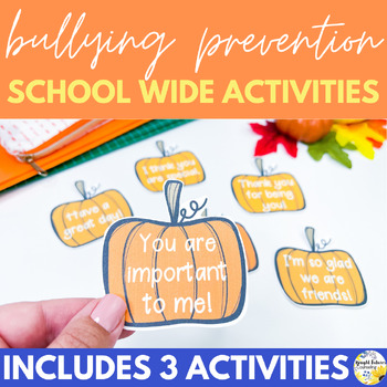 Preview of Bullying Prevention School Wide Activities - Fall and Halloween Activities