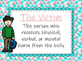Bullying Roles Posters (Bully, Victim, Upstander, Bystander)