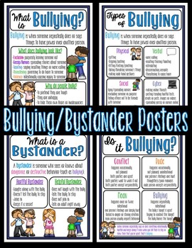 Preview of Bullying and Bystander Posters and Activity (Adapted from Open Circle)