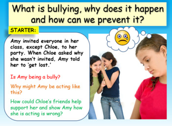 Preview of Bullying and why people bully - 1 hour lesson