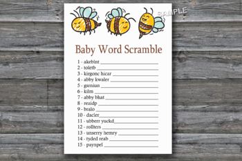 Baby Bumble Bee Worksheets Teaching Resources Tpt