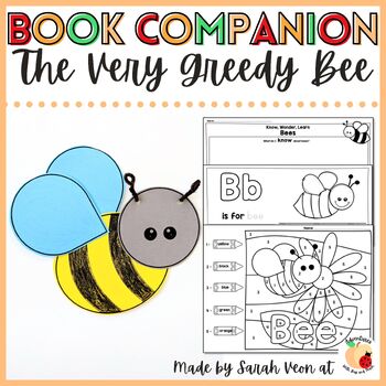 Preview of The Very Greedy Bee Book Companion Craft + Printables
