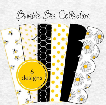 Preview of Bumble Bee Collection | Bulletin Board Borders Digital Download