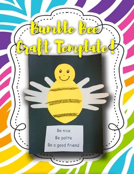 Preview of Bumble Bee Craft Template