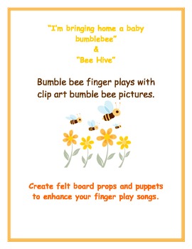 Preview of Bumble Bee Finger Play Songs