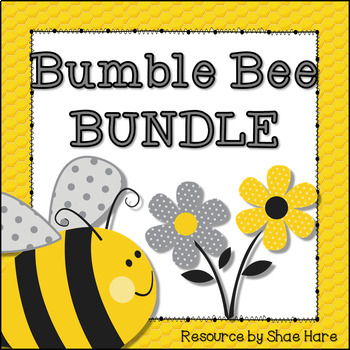 Preview of Bumble Bee Themed Classroom Decor BUNDLE