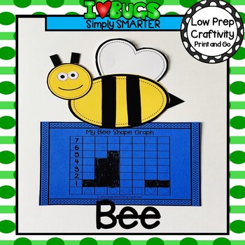 Preview of Bumble Bee Themed Cut and Paste Shape Math Craftivity