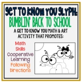 Bumblin' Back to School Glyph: Get-to-Know You Math Activity