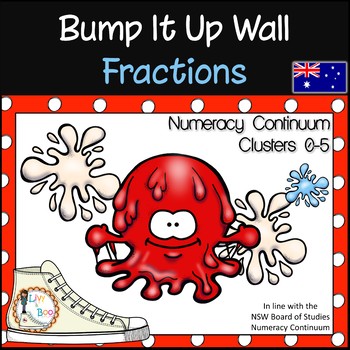 Preview of Bump It Up Wall - Australian Numeracy Continuum - FRACTIONS