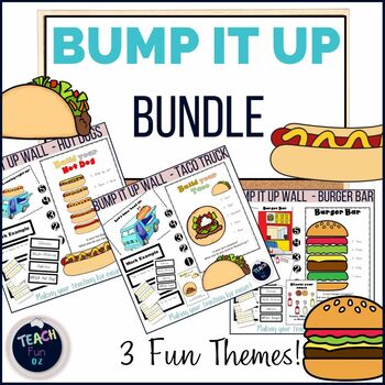 Preview of Bump It Up Wall Bundle - Food Trucks Set of 3 - Visible Learning Display