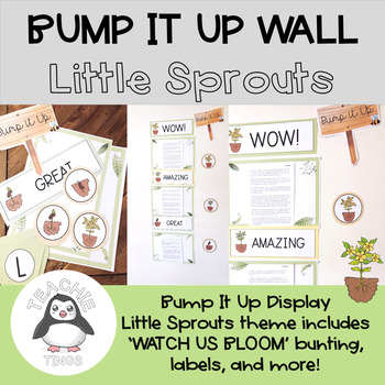 Preview of Bump It Up Wall - Little Sprouts Theme | Living Things Science Bump It Up Wall