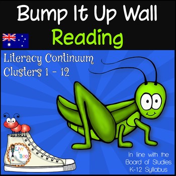 Preview of Bump It Up Wall - Australian Curriculum Aligned - READING Clusters 1-12