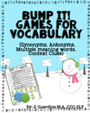 Winter Bump it Vocabulary Synonyms, Antonyms, Multiple Mea