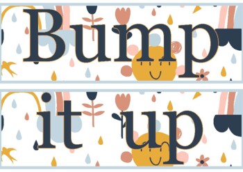 Preview of Bump it Up - Rainbow Boho Theme