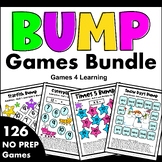 Printable Math Bump Game Bundle: Addition, Subtraction, Mu