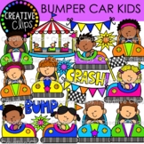 Bumper Car Kids (Amusement Park Clipart)