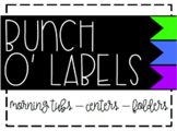 Bunch O' Labels - Green/Blue/Purple